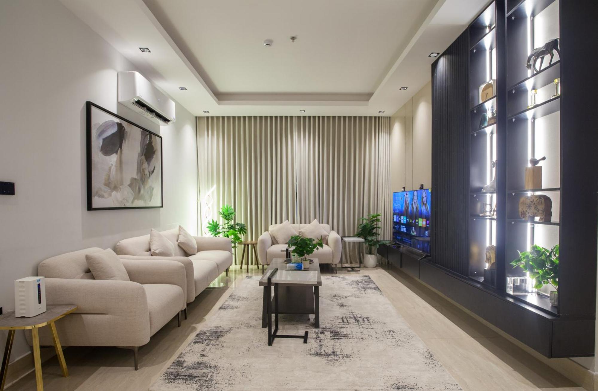 Apartment الملقا الفاخرة: غرفتان في مجمع راقي