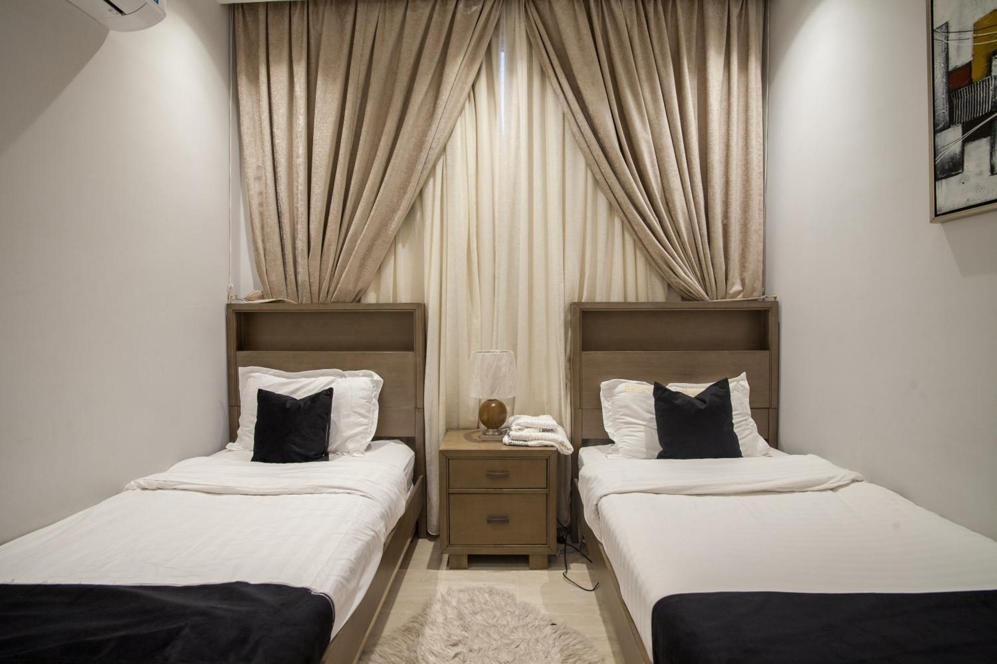Apartment الملقا الفاخرة: غرفتان في مجمع راقي *